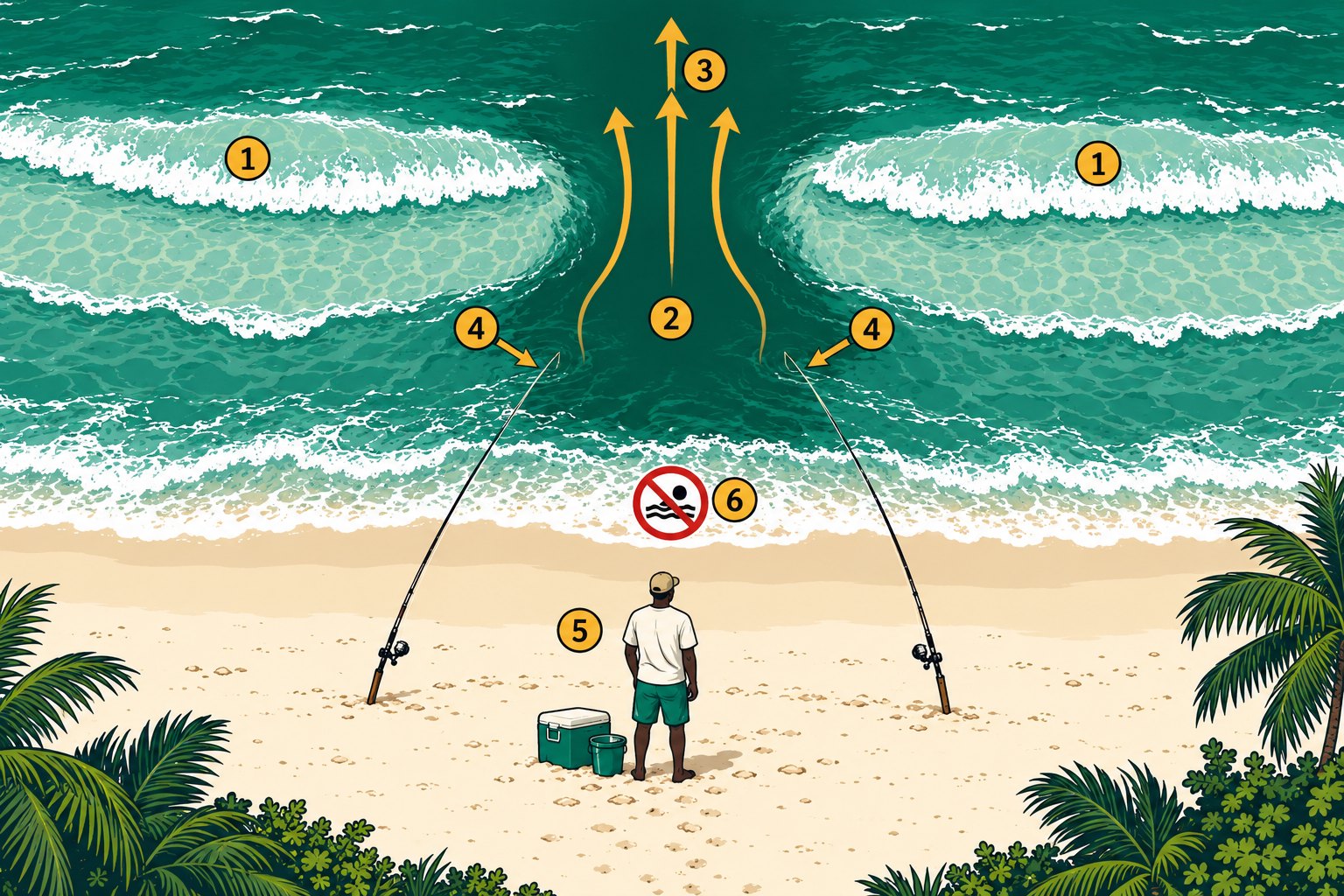Reading the beach: the baïne