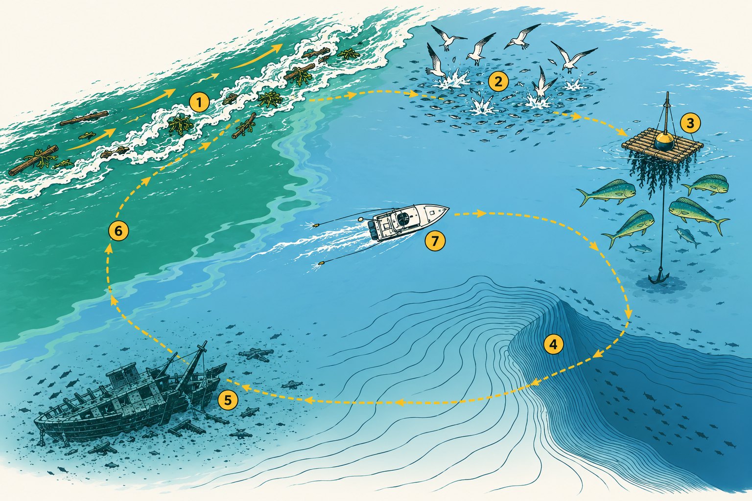 Where to troll offshore