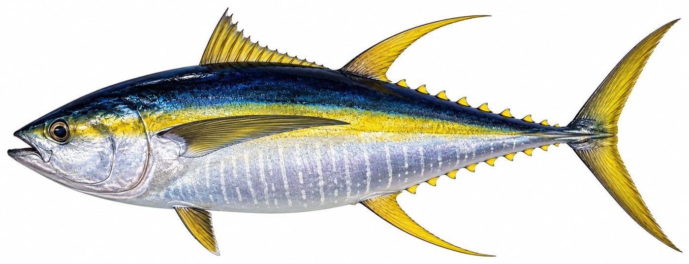 Identification plate: Yellowfin tuna