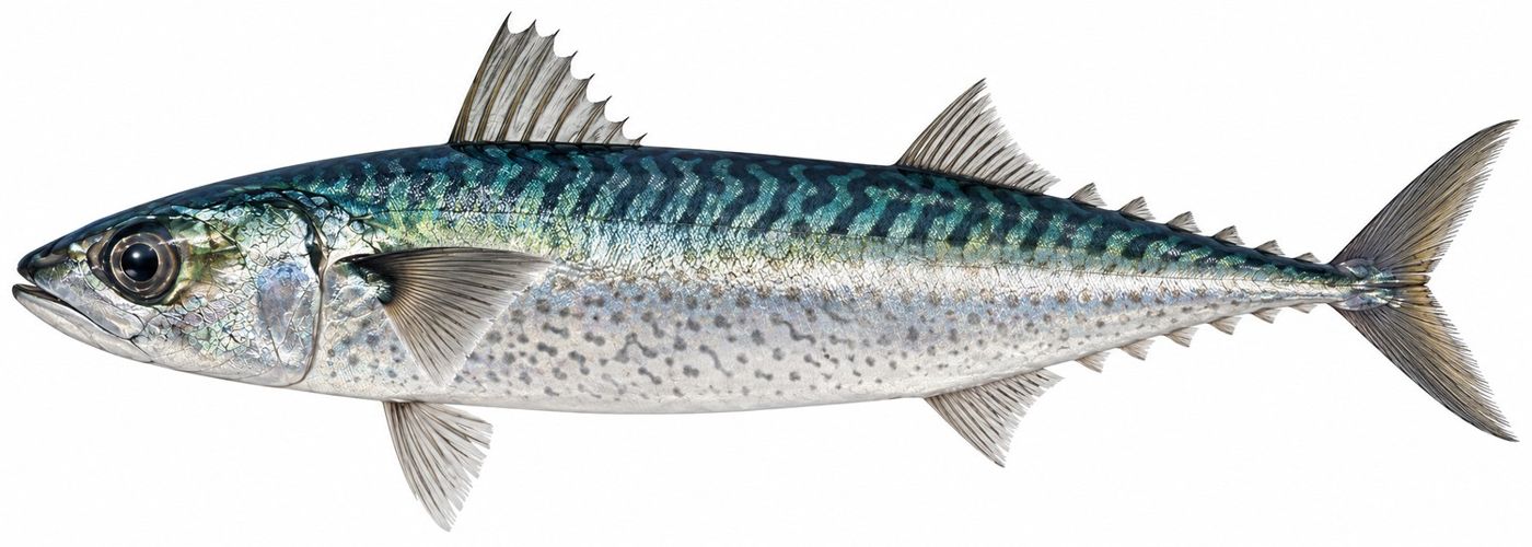 Identification plate: Atlantic chub mackerel